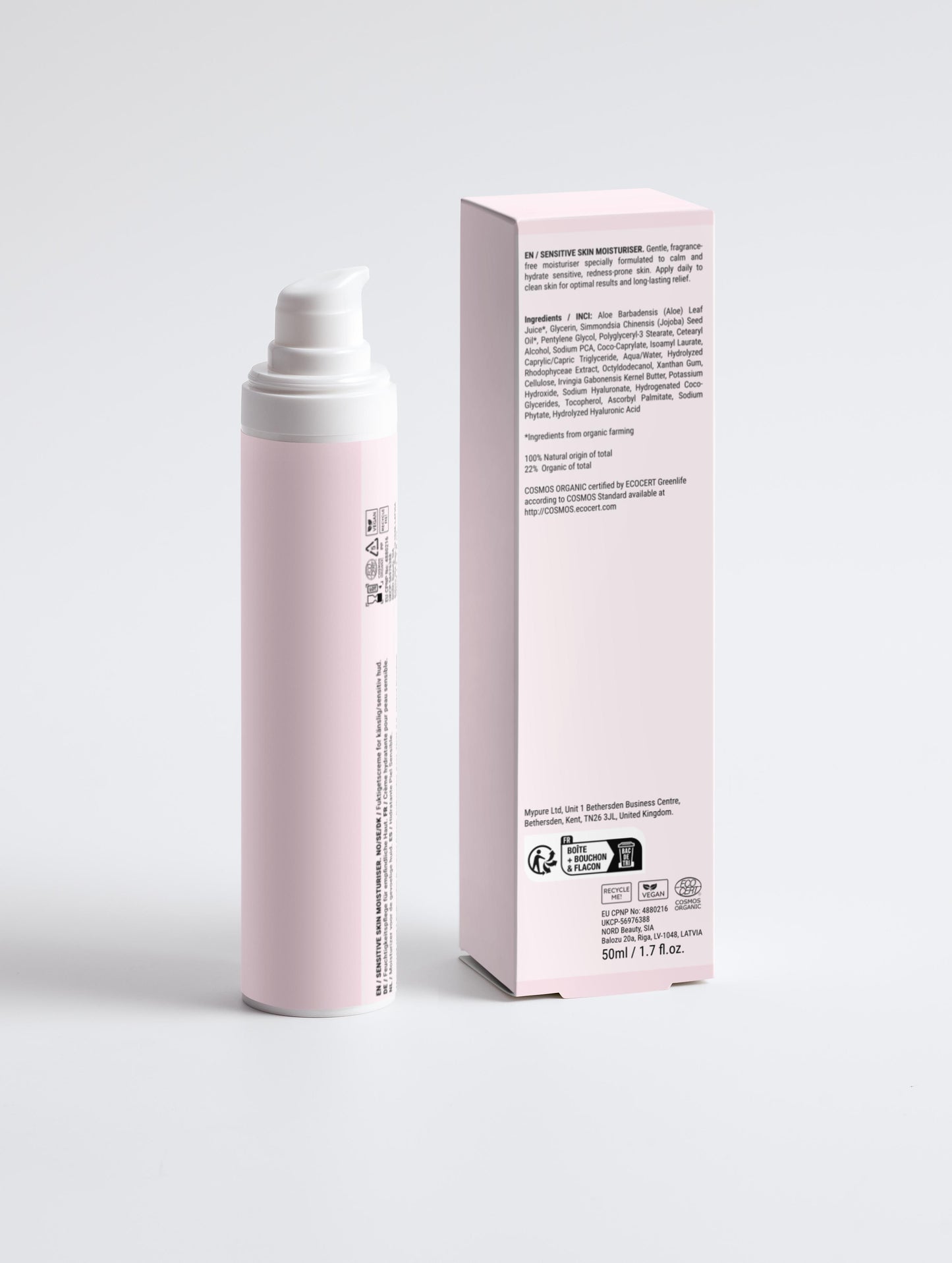 Sensitive Skin Moisturiser, Fragrance Free