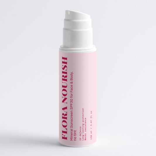 Mineral Sunscreen SPF30 for Face & Body, no tint